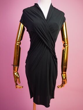 Little Black V-Neck Dress